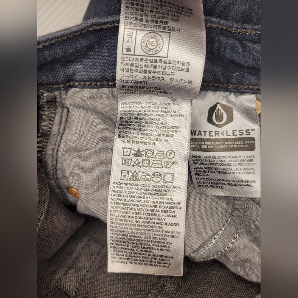 Levi’s Premium Big E High Rise Wedgie Fit Button Fly Jeans sz 25 - Picture 11 of 13